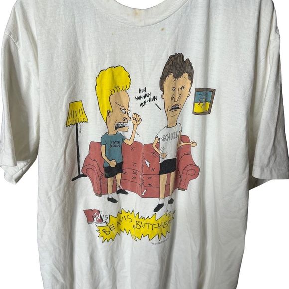 VTG 1993 Beavis & Butthead T Shirt XL - Picture 2 of 7